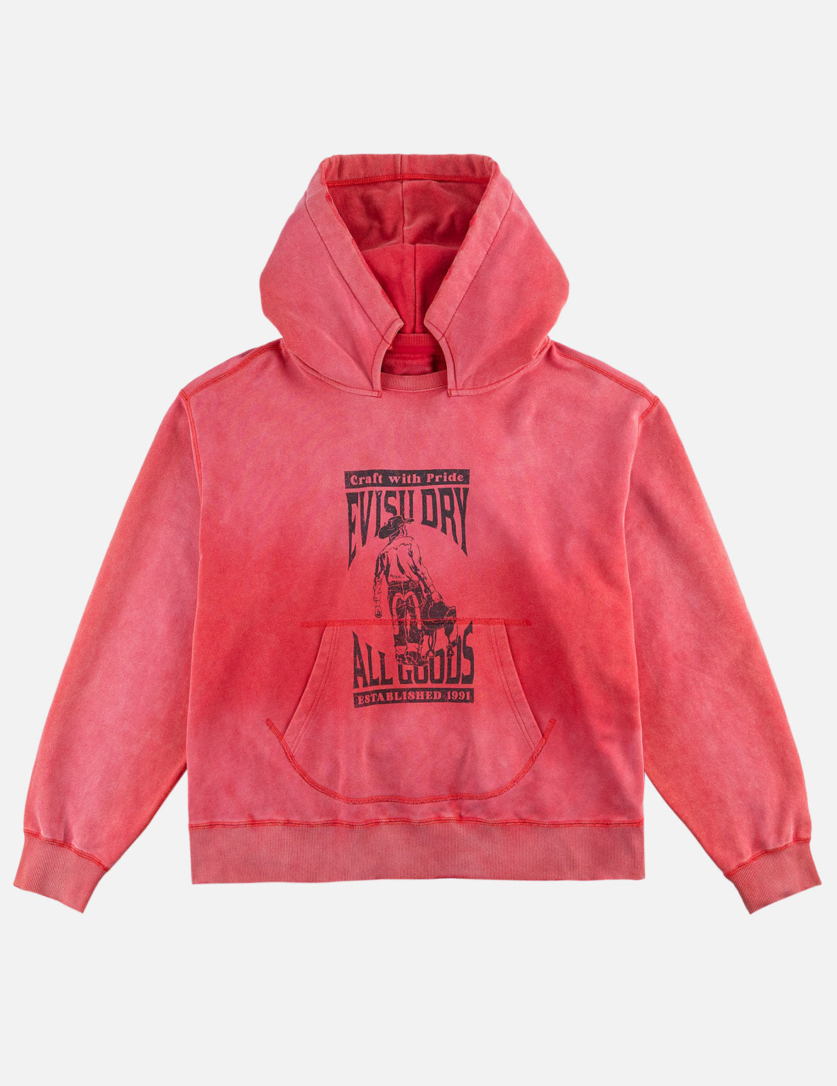 水洗EVISU Dry All Goods連帽衛衣