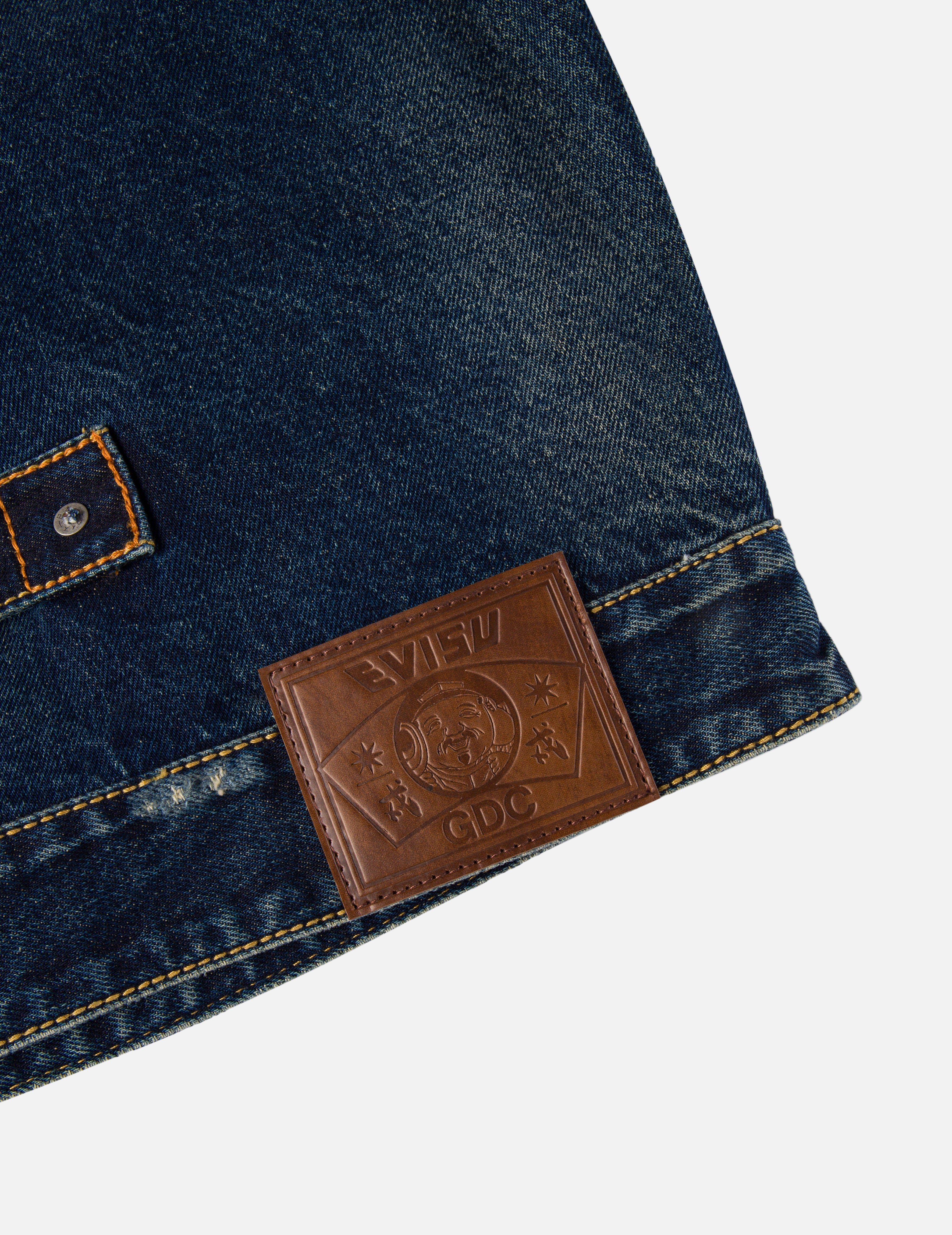 EVISU X GDC 洗水寬版休閒牛仔外套