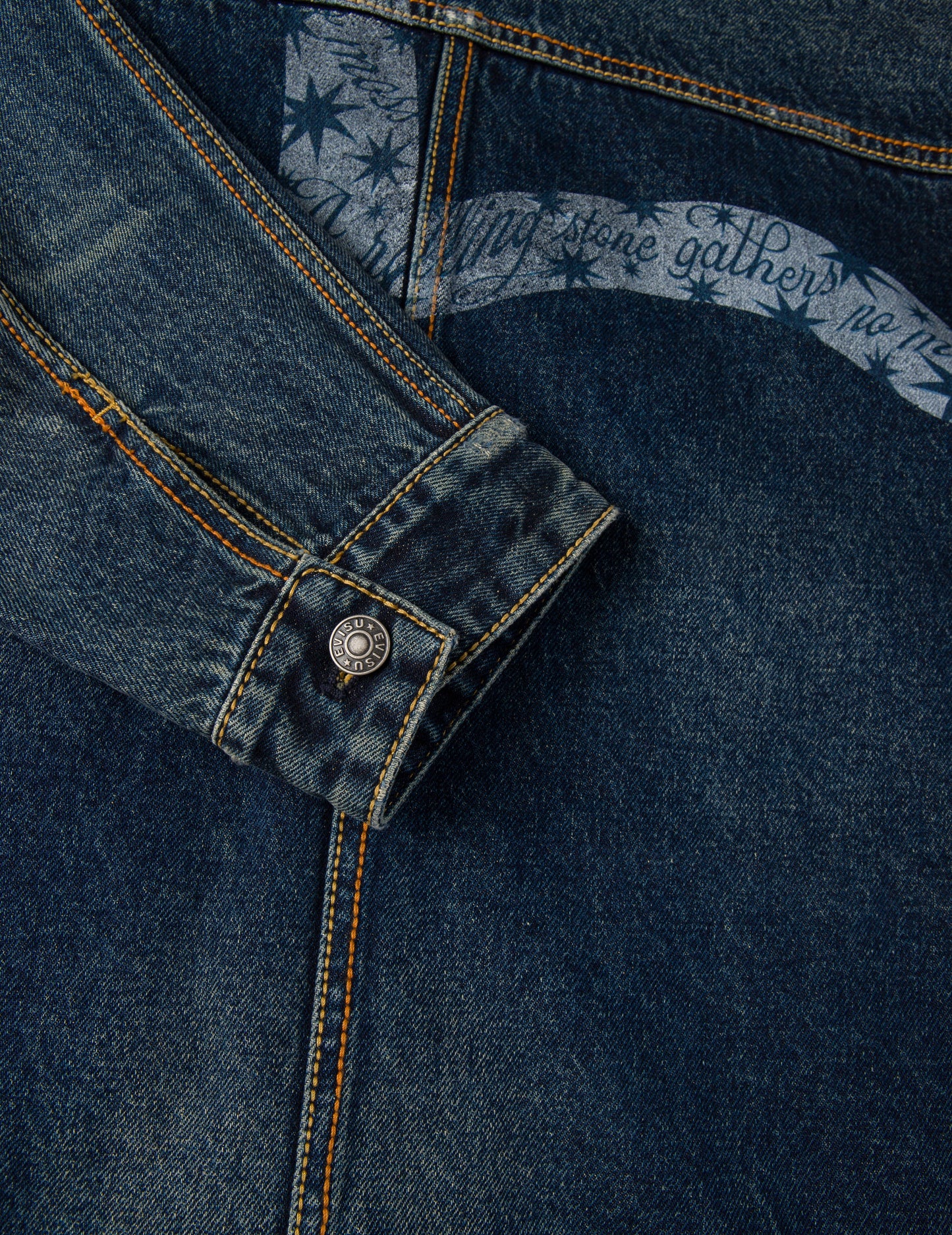 EVISU X GDC 洗水寬版休閒牛仔外套