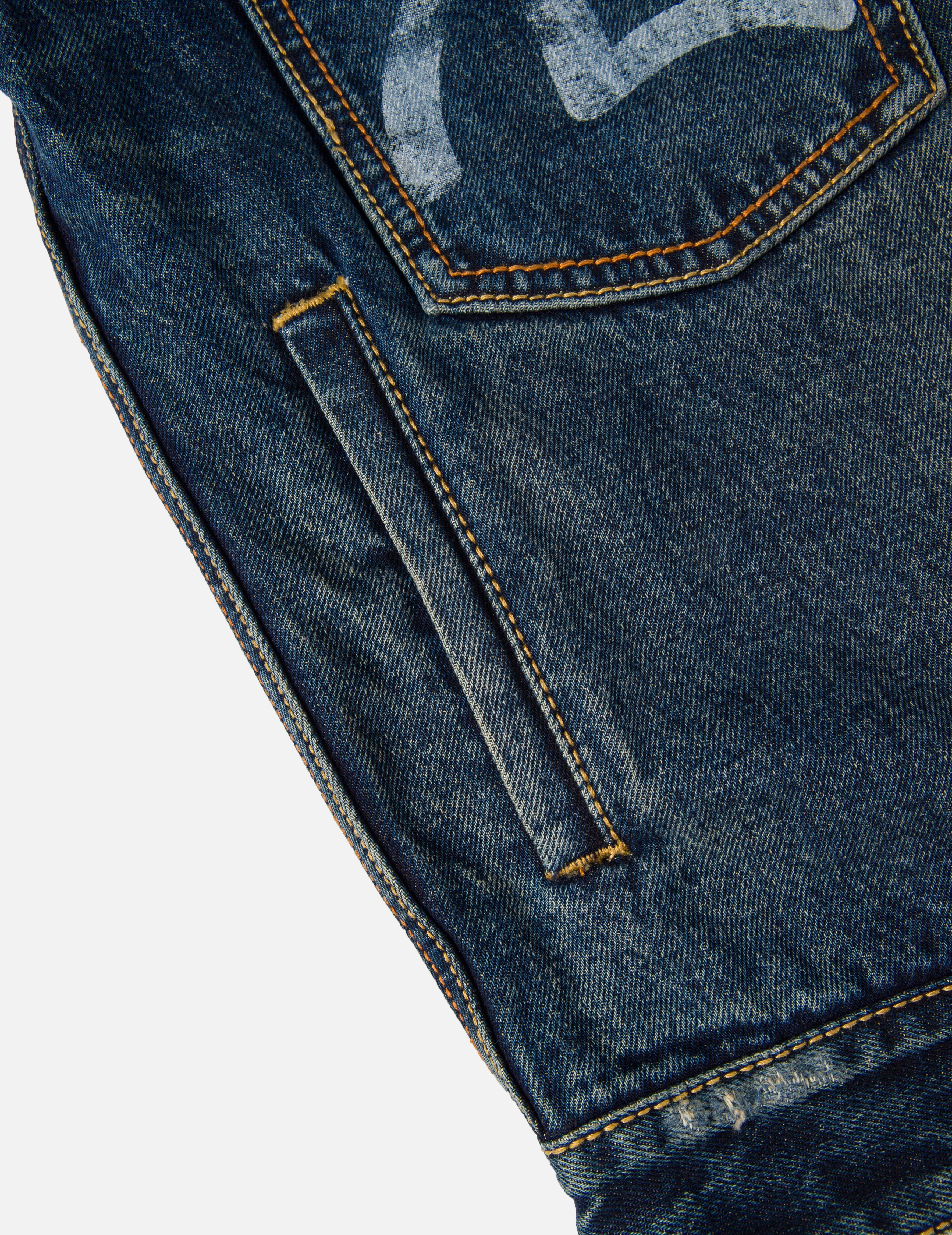 EVISU X GDC 洗水寬版休閒牛仔外套