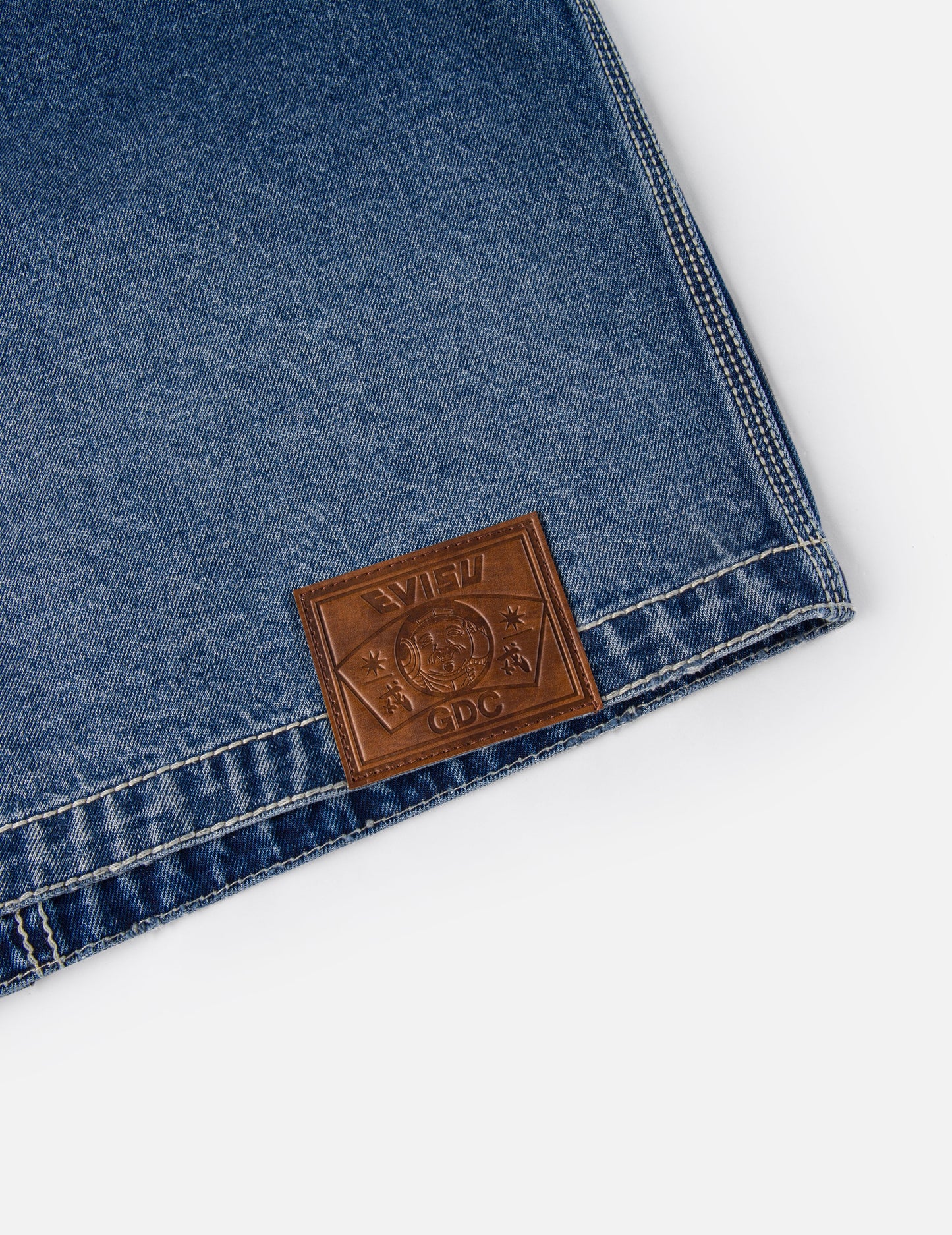 EVISU X GDC 刺繡寬版休閒牛仔工裝外套