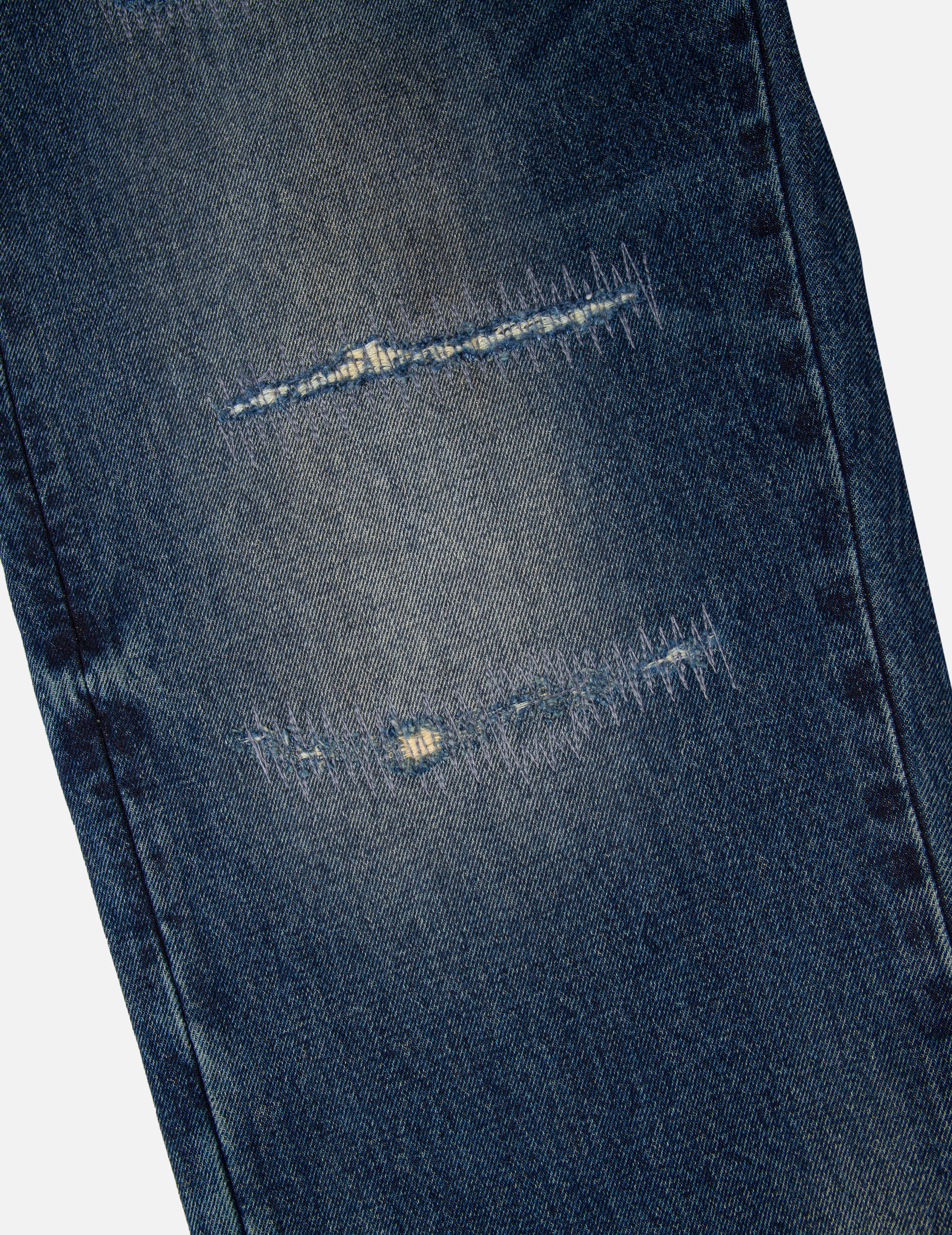 EVISU X GDC 大M印花寬版休閒牛仔褲