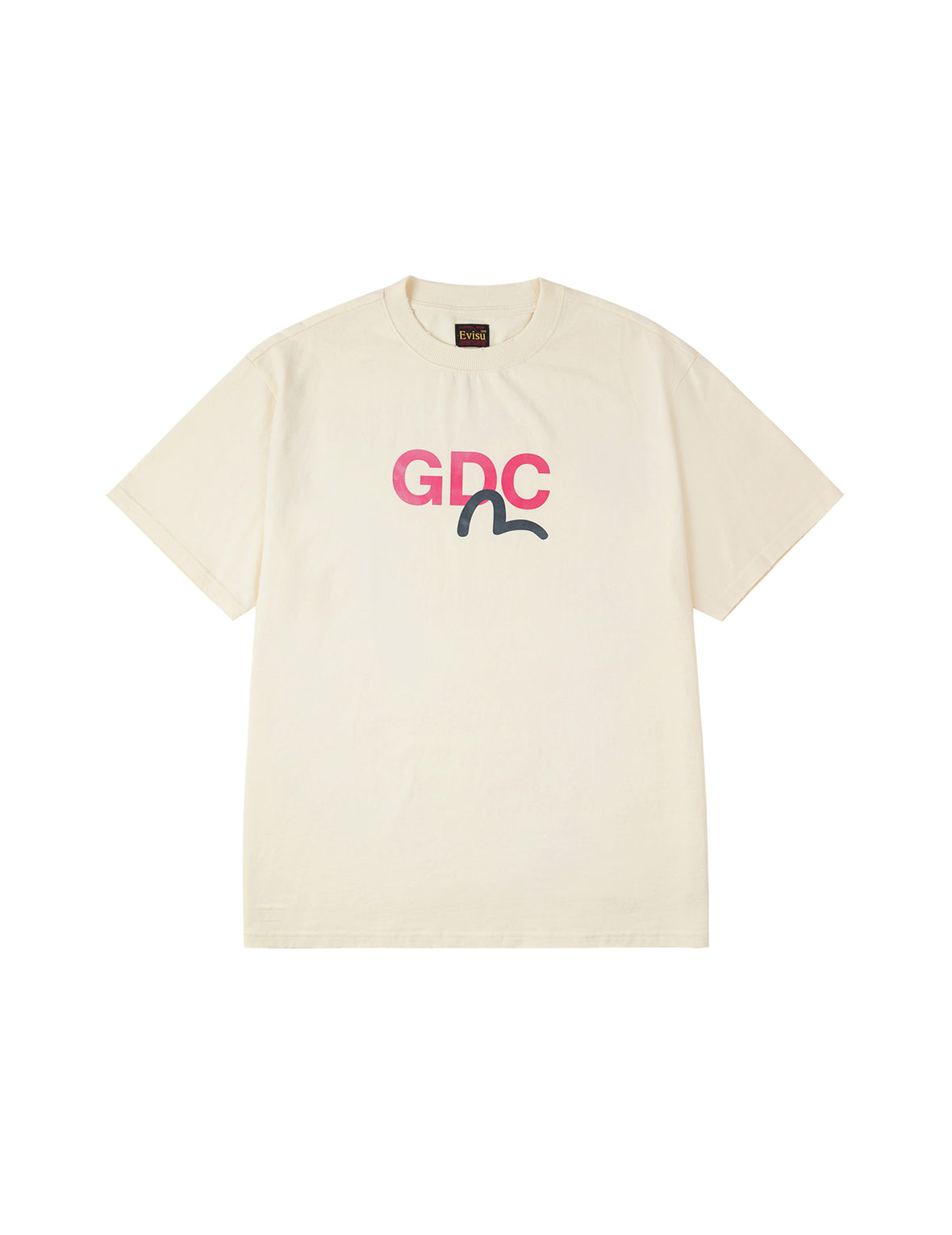 EVISU X GDC 髒洗寬版休閒T恤