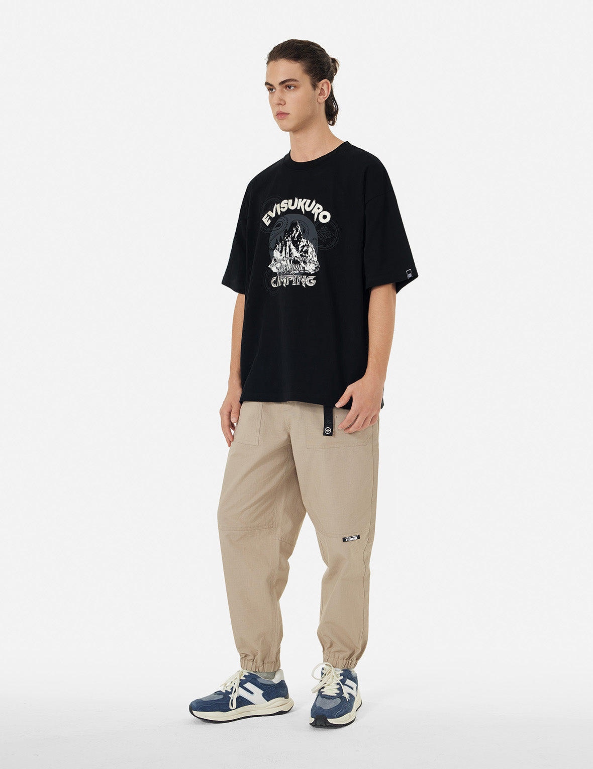 多重印花寬版T衫 – EVISU