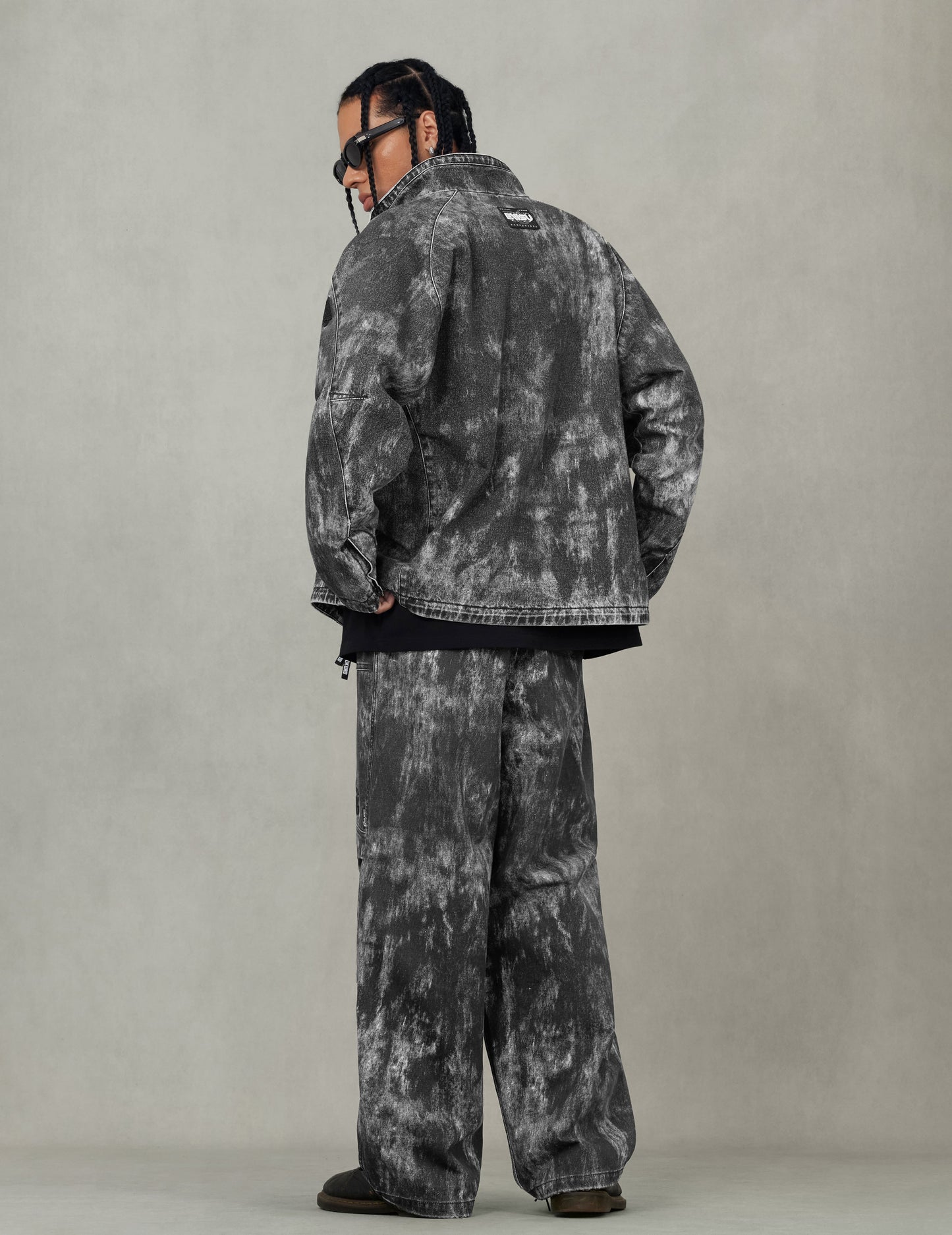 Hand Painted Allover Print Regular Fit Jacket