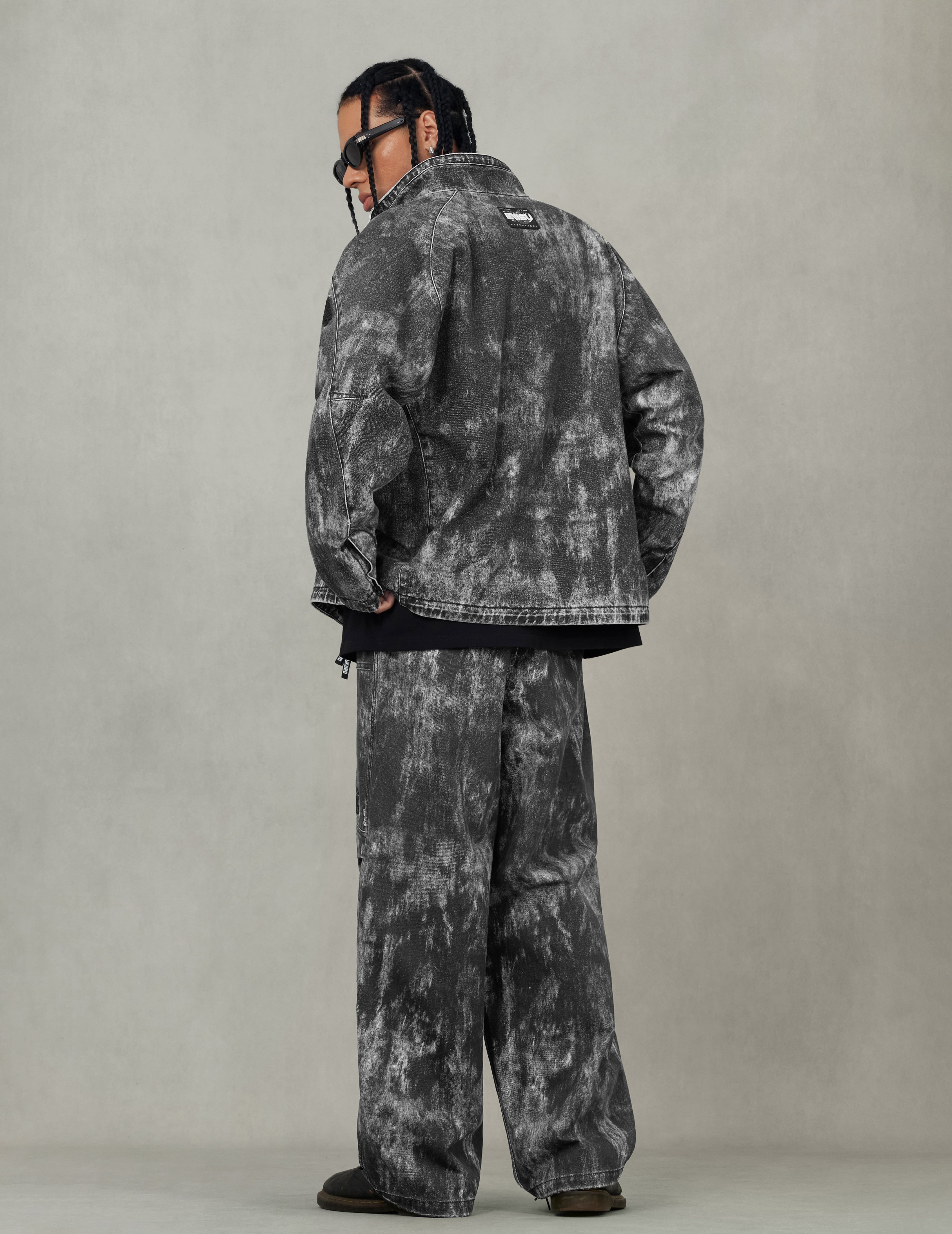 Hand Painted Allover Print Regular Fit Jacket