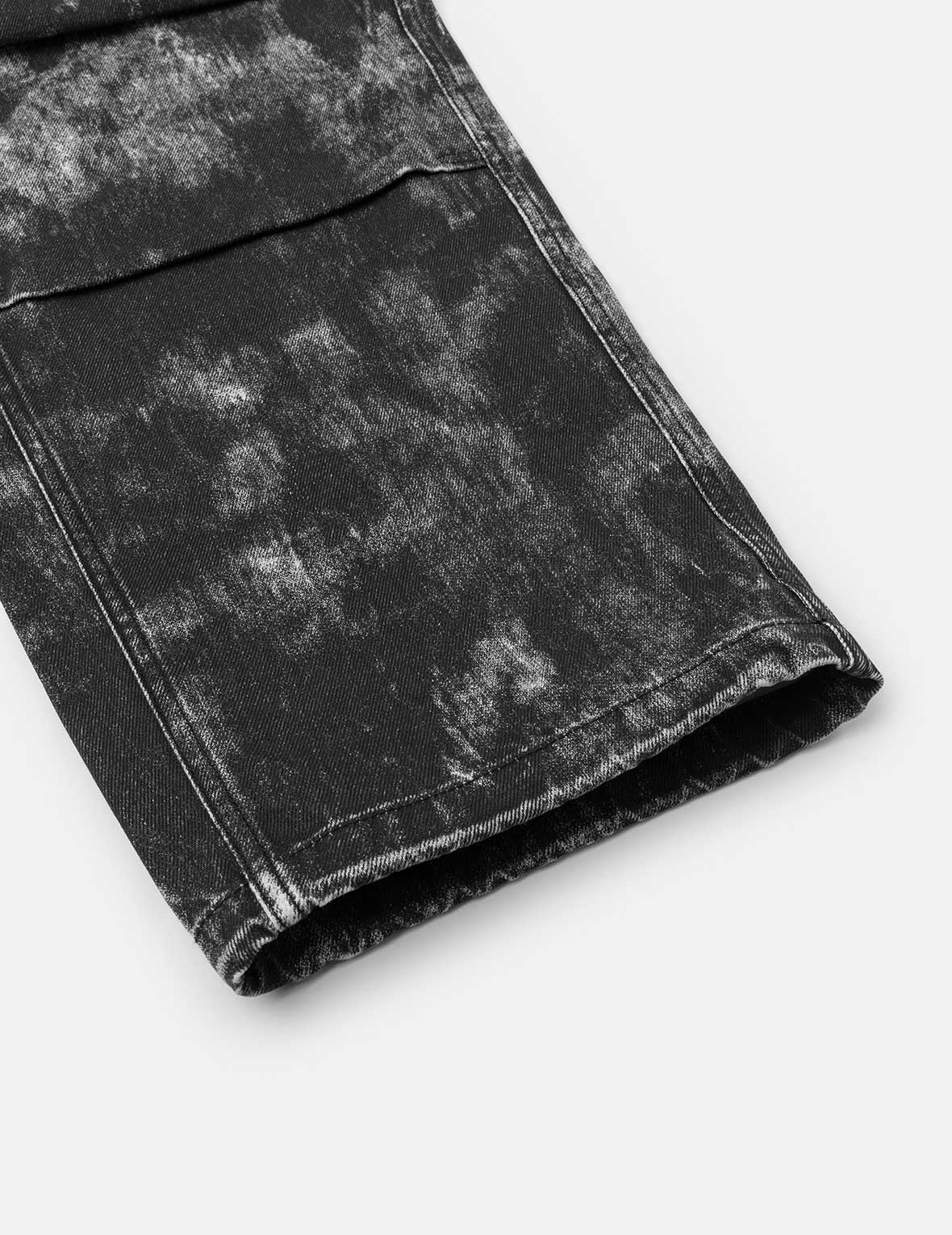 Allover Hand-painted Pattern Print Regular Fit Pants