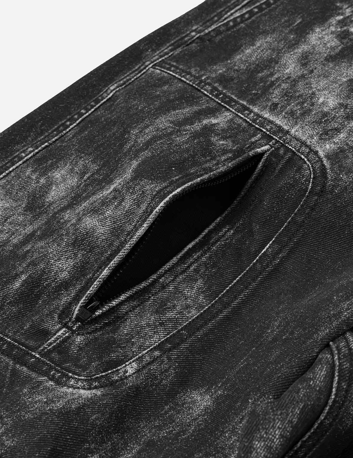 Allover Hand-painted Pattern Print Regular Fit Pants