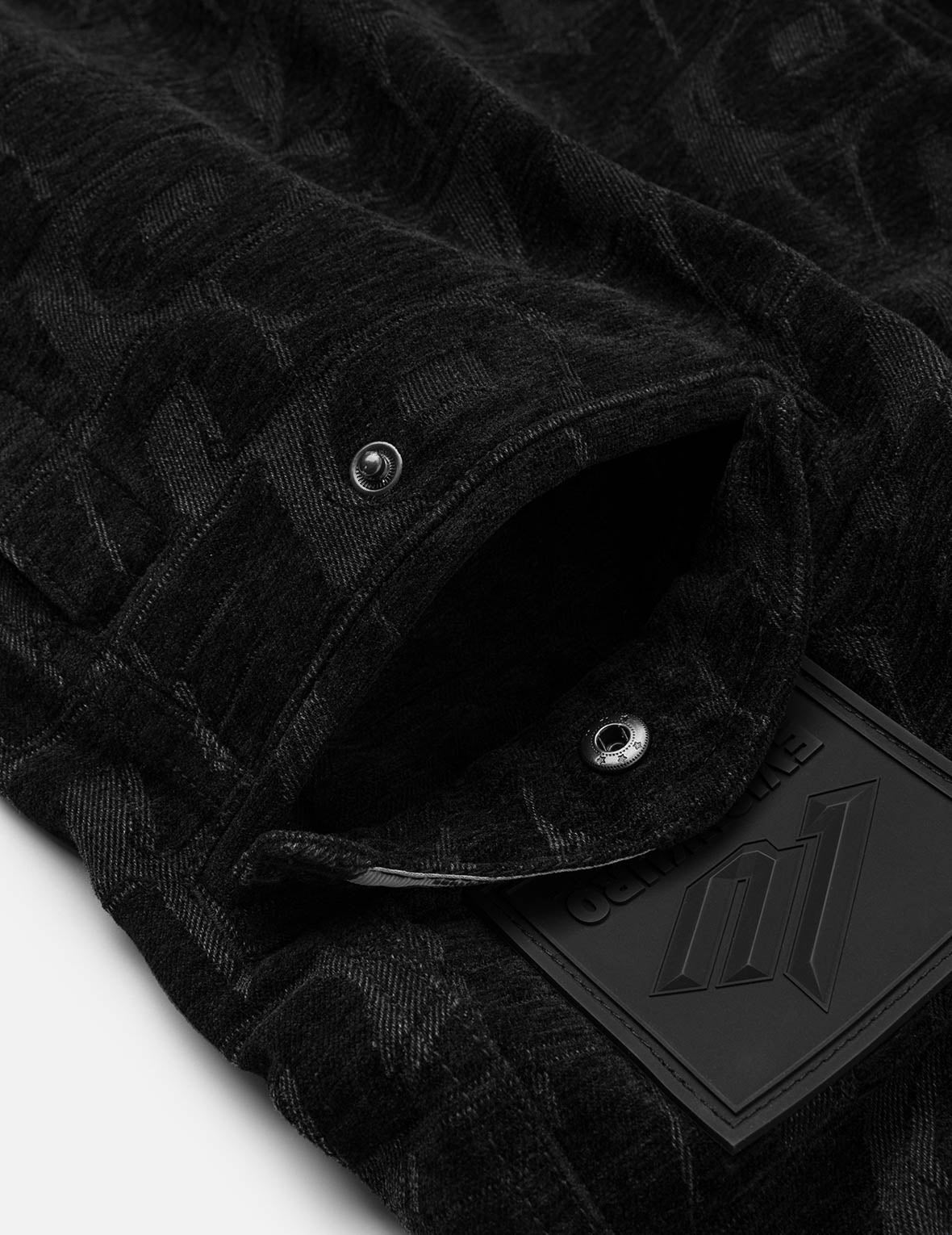 Monogram Allover Jacquard Relax Fit Worker Pants