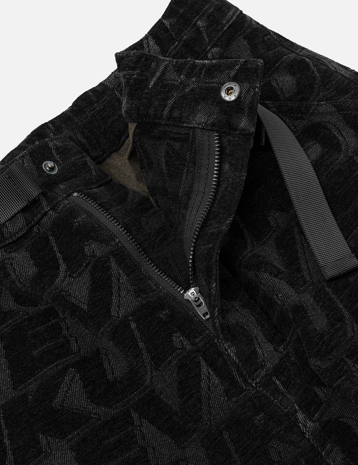 Monogram Allover Jacquard Relax Fit Worker Pants