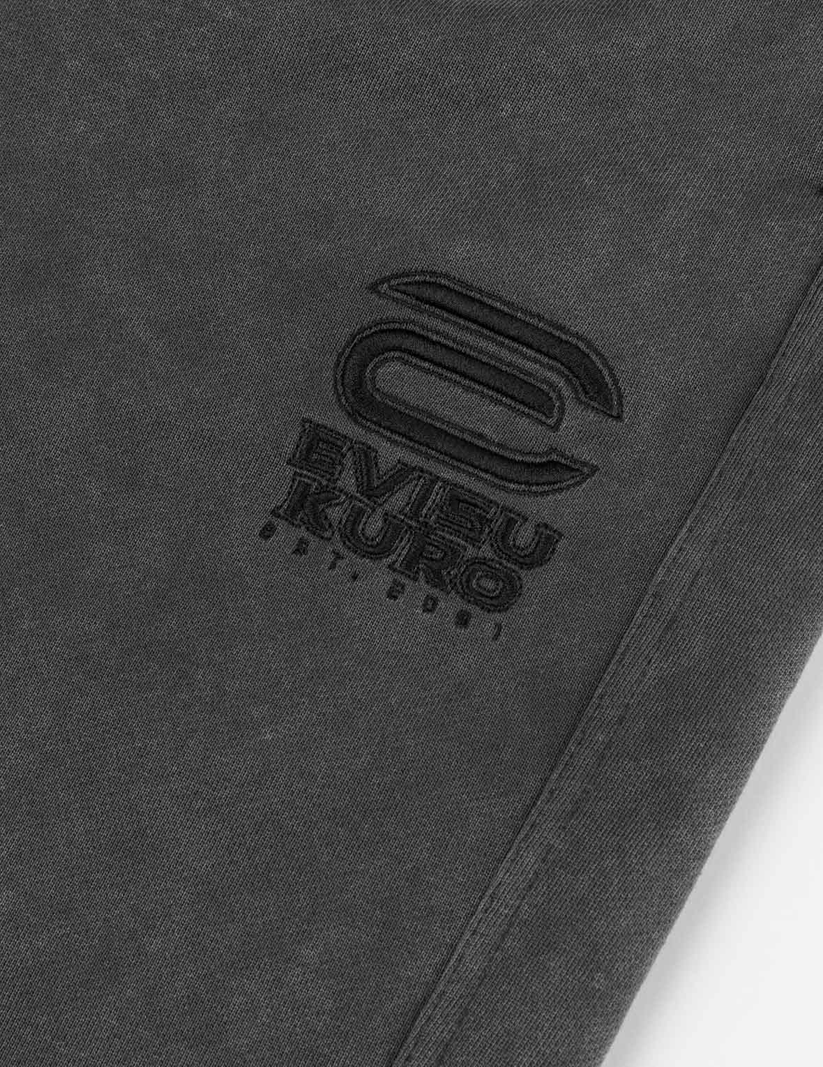EVISUKURO E Embroidery Distressed Loose Fit Sweatpants