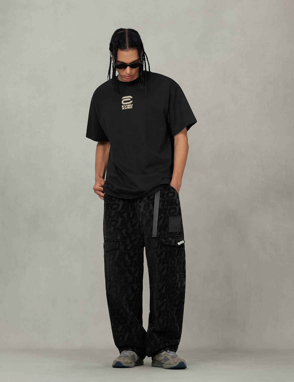 EVISUKURO and Contrasting Seagull Print Relax Fit T-shirt