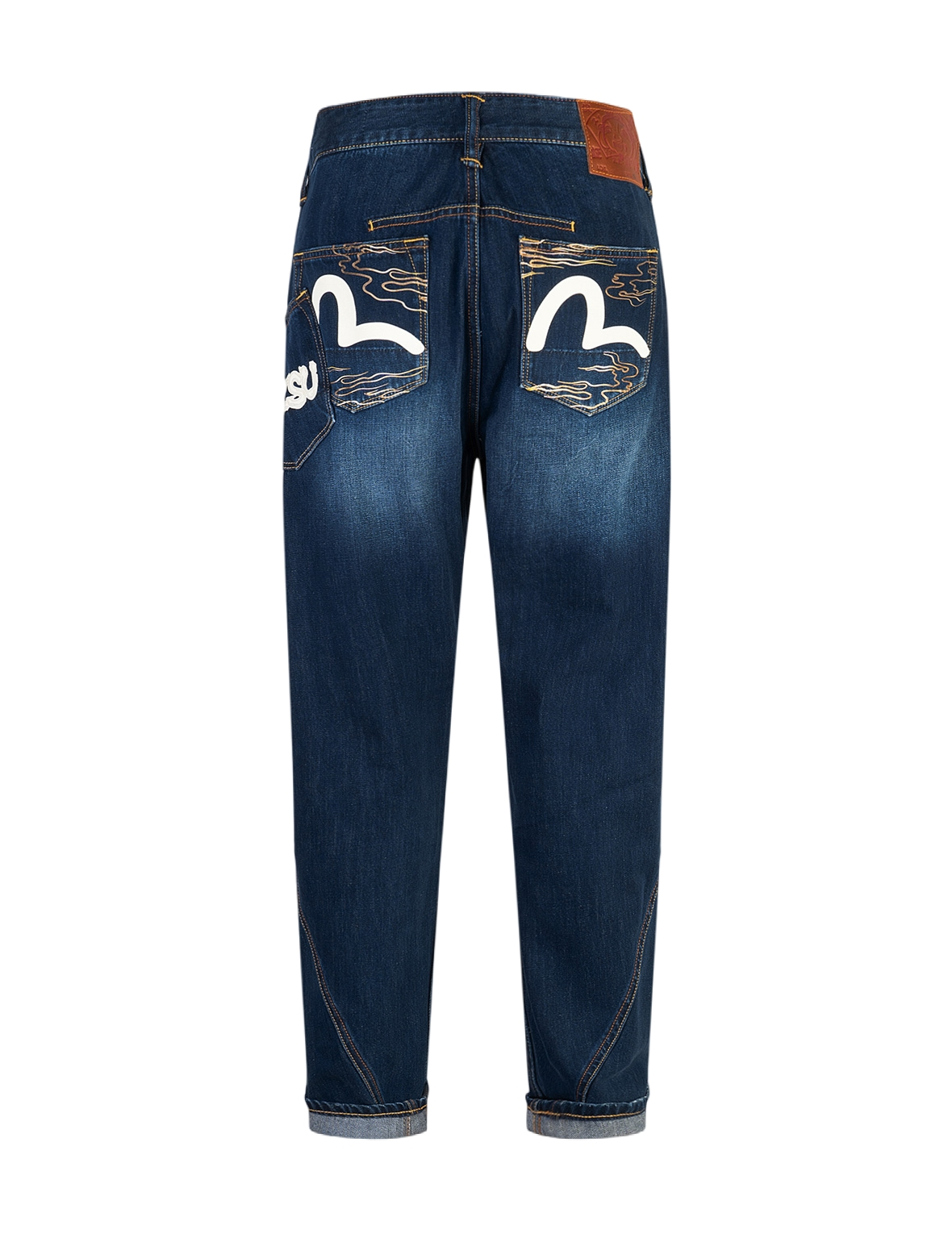 Seagull and Logo Print 3D Fit Jeans