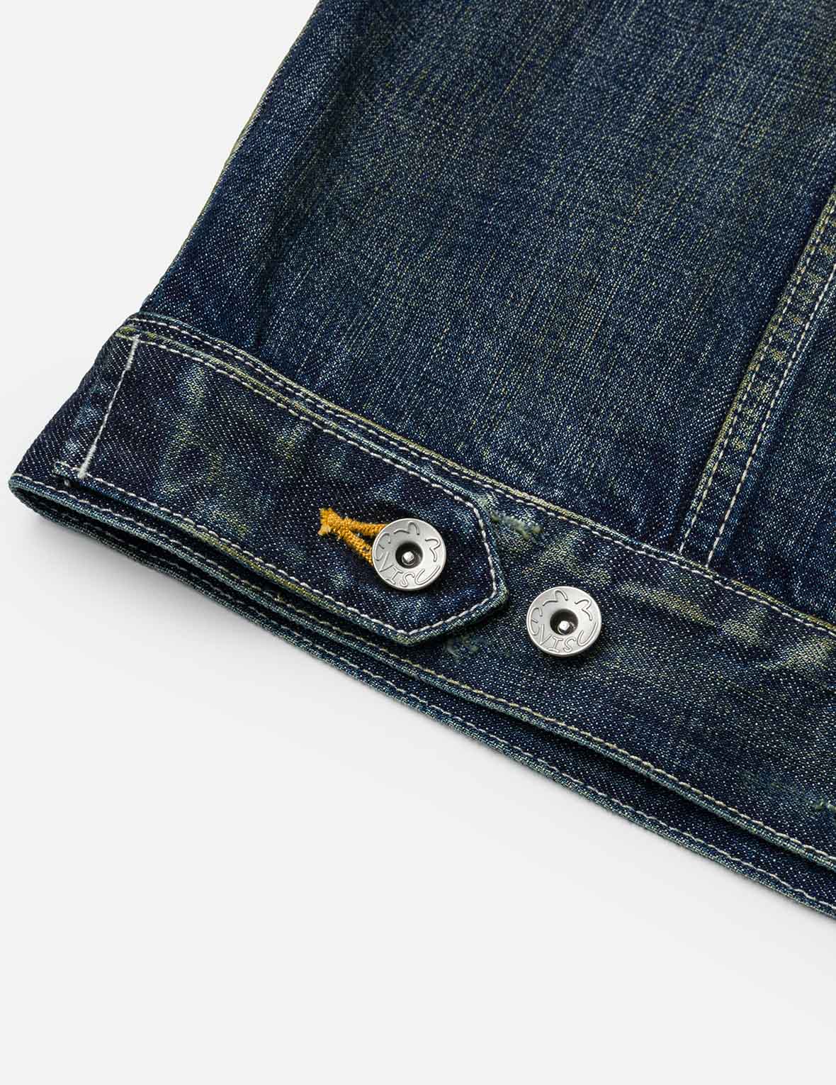 洗水海鷗刺繡寬版休閒牛仔外套