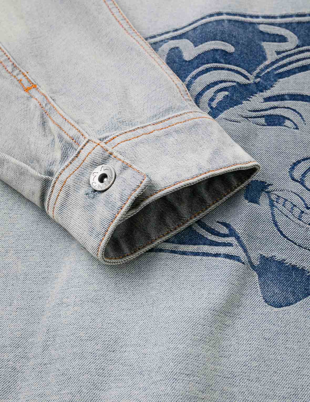 Godhead Jacquard Relax Fit Denim Jacket