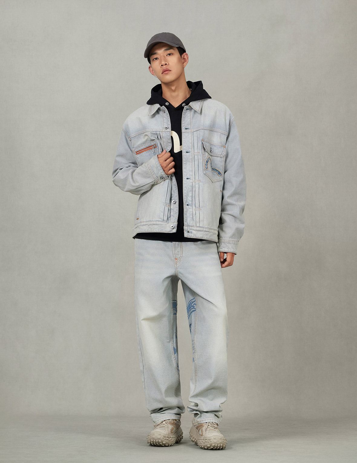 Godhead Jacquard Relax Fit Denim Jacket