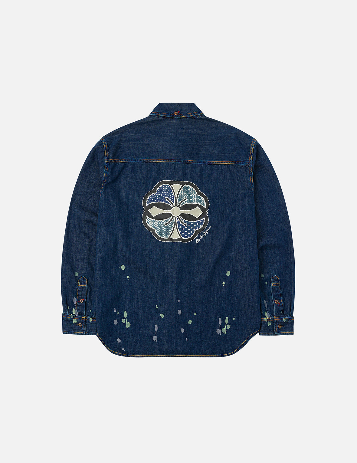 Shshiko Kamon Relax Fit Denim Shirt