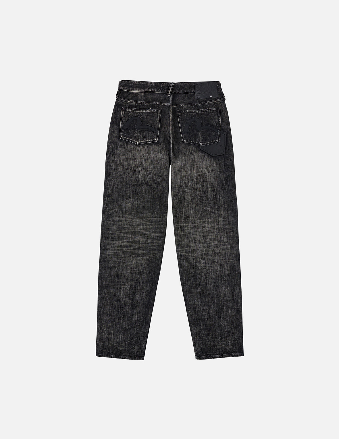 7口袋設計洗水休破洞休閒牛仔褲 #2030