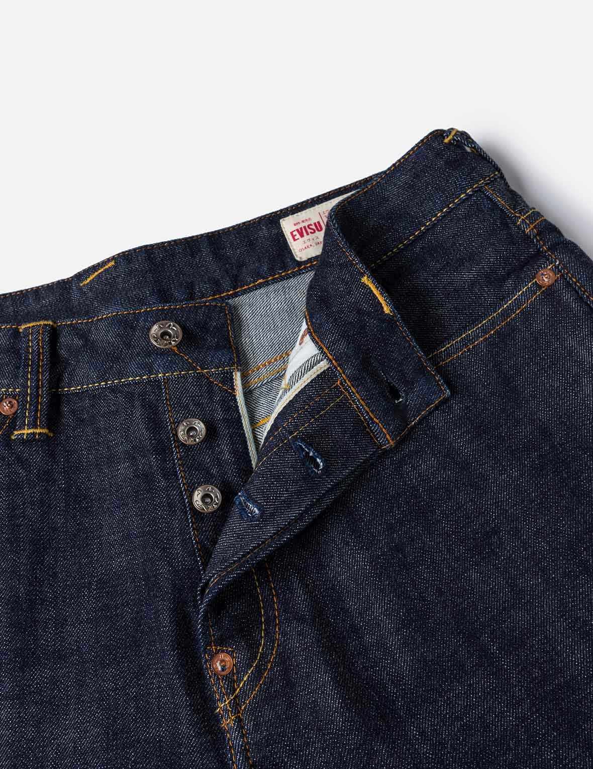 Seagull Print and Pockets Taper Fit Jeans #2017