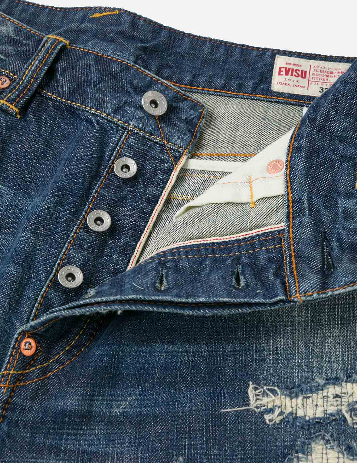 破損大M休閒水洗牛仔褲 #2030