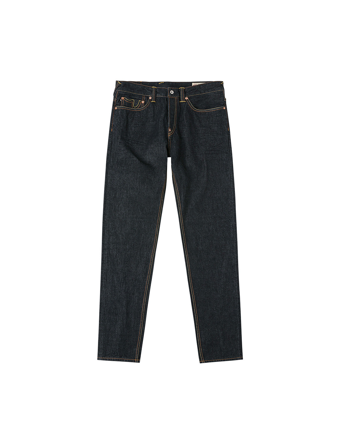 佛頭舞獅和商標印花窄腳牛仔褲 #2017