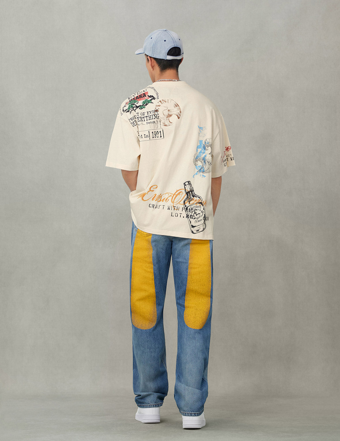 Yellow Daicock Print Regular Fit Jeans #2020 – EVISU