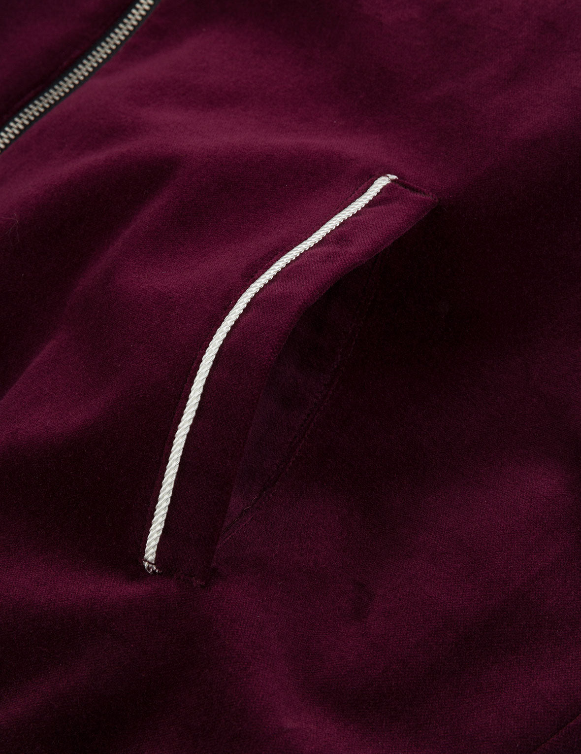 Crane and Logo Embroidery Regular Fit Reversible Bomber Jacket