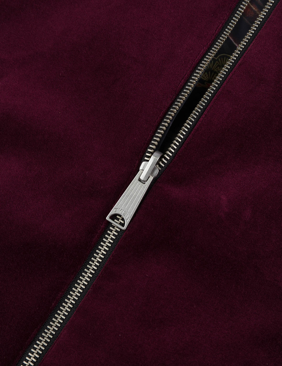 Crane and Logo Embroidery Regular Fit Reversible Bomber Jacket