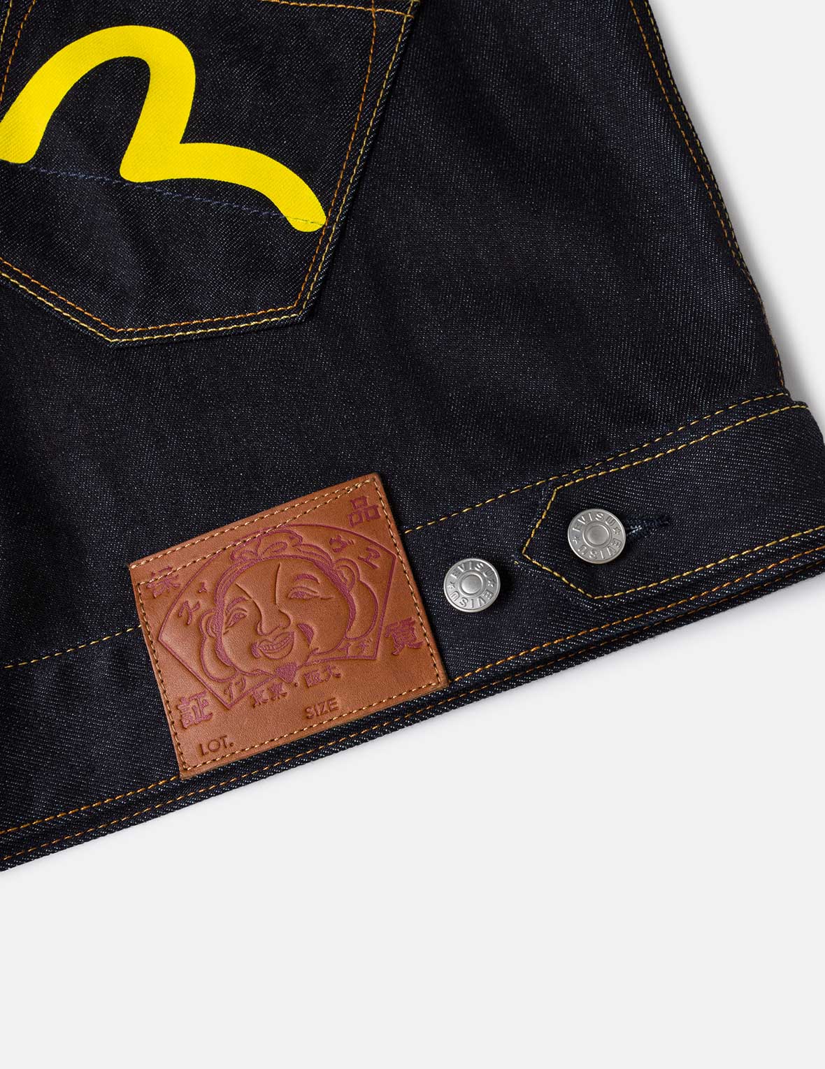 海鷗印花與多口袋寬版休閒牛仔外套