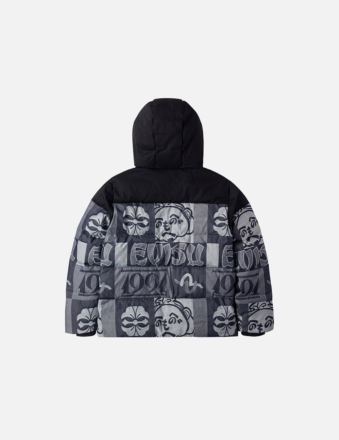 Allover Henohenomohe Godhead Jacquard Regular Fit Down Jacket