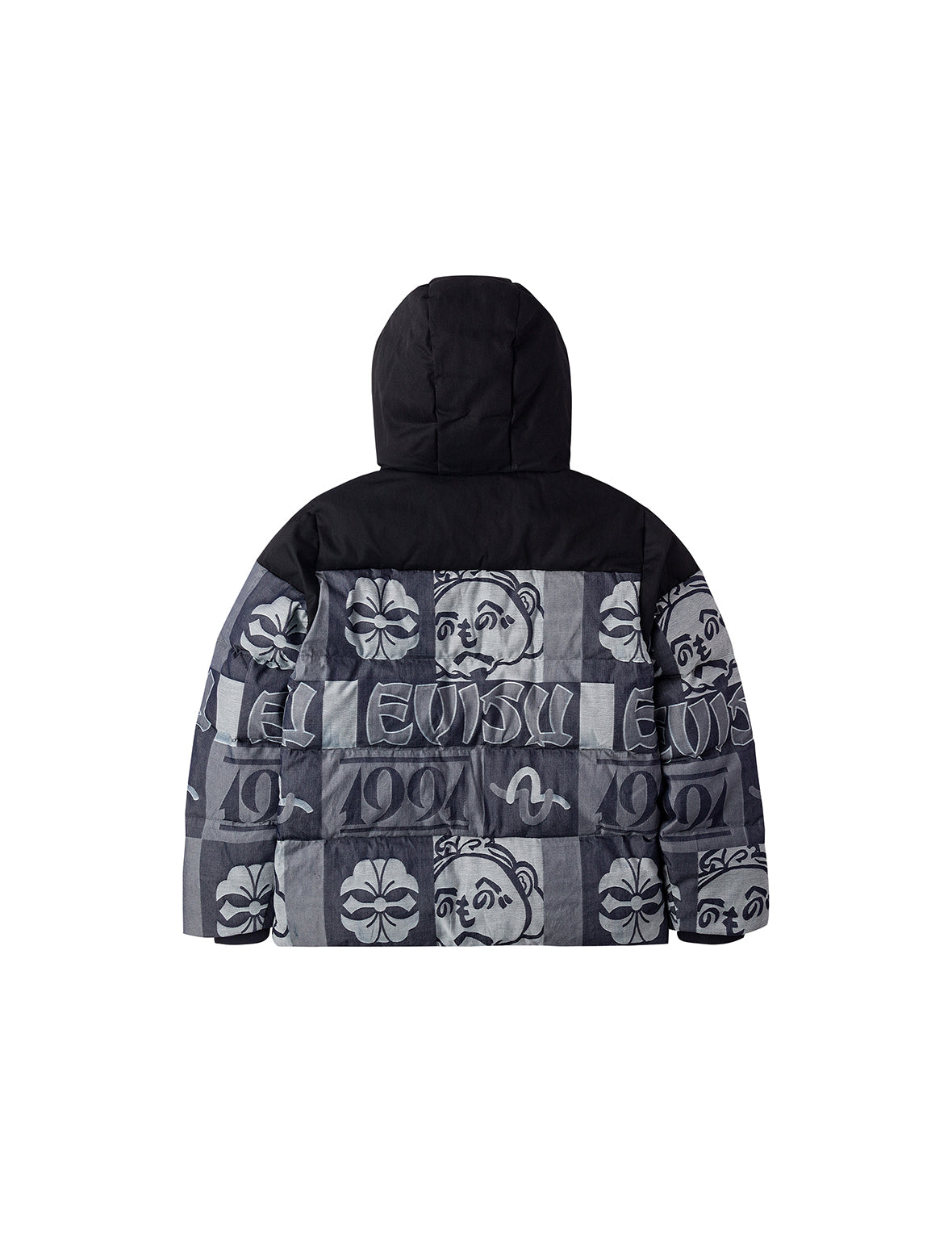 Allover Henohenomohe Godhead Jacquard Regular Fit Down Jacket