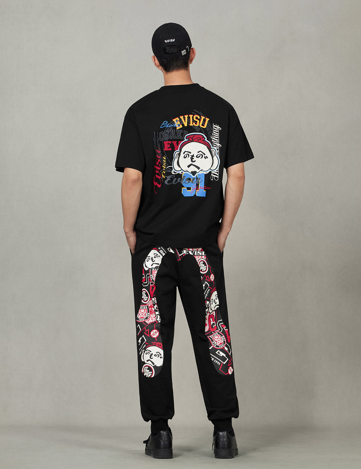 Henohenomohe Godhead Daicock Print Regular Fit Sweatpants