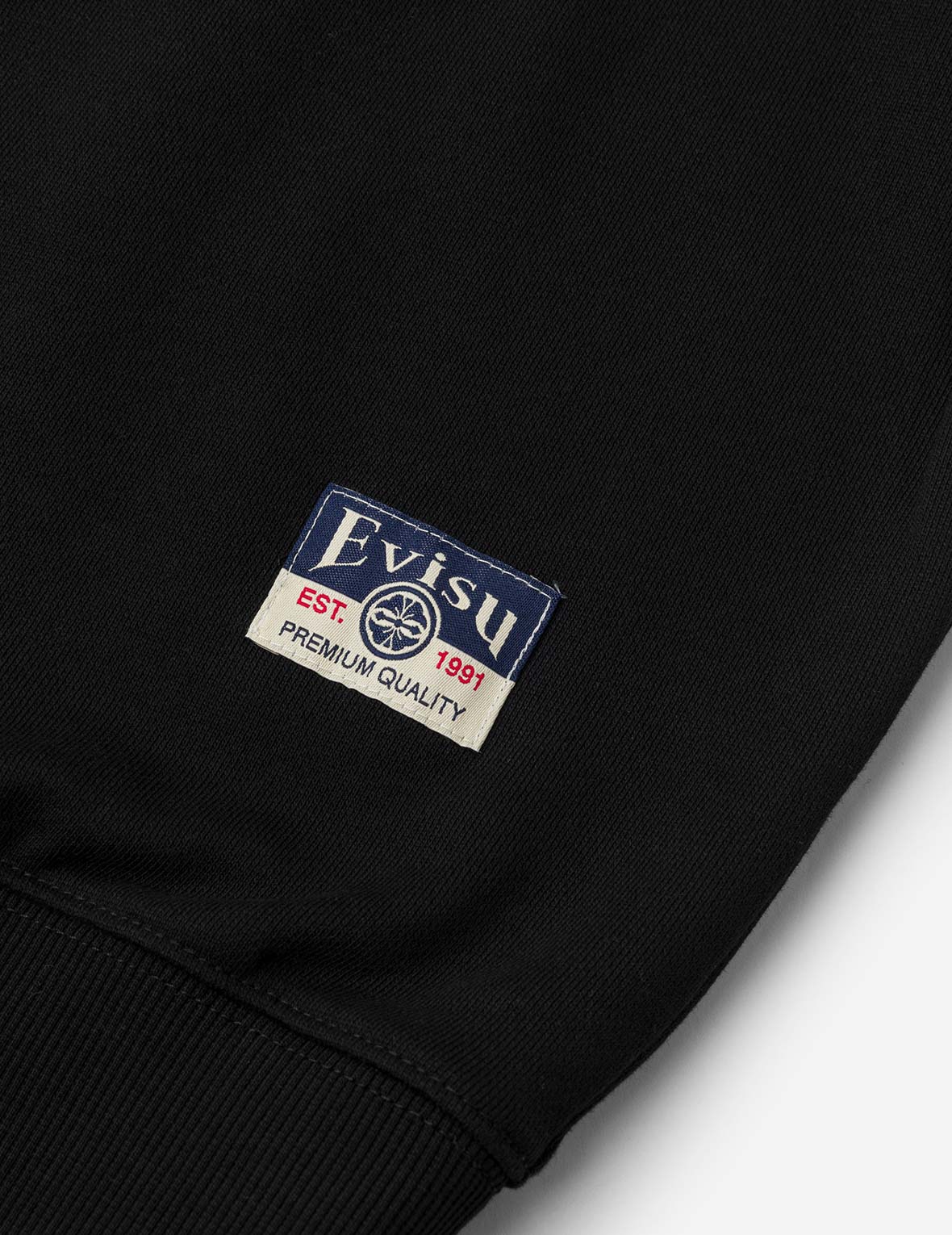 海鷗織錦貼布寬版休閒衛衣