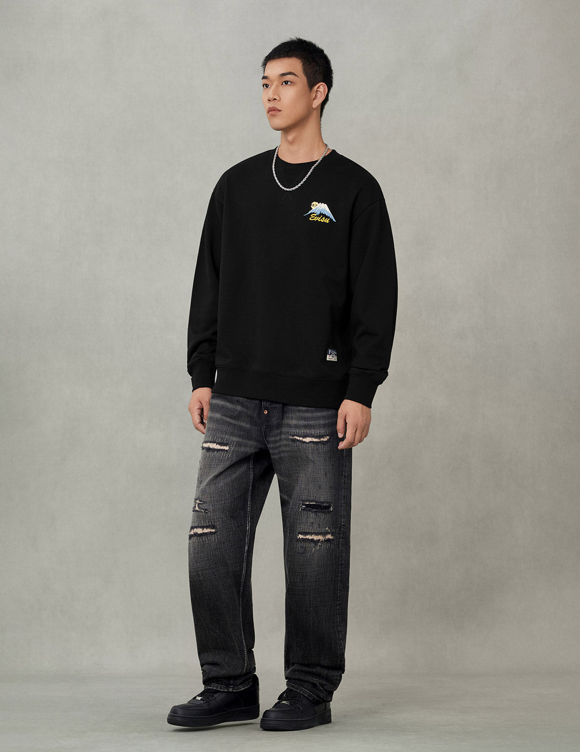 佛頭舞獅大M印花寬版衛衣