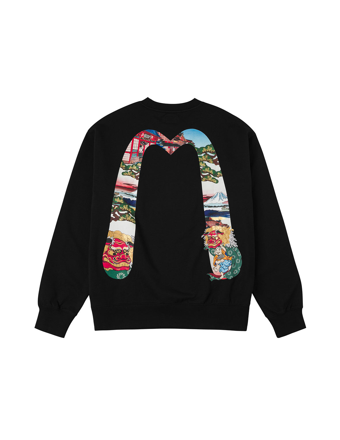 佛頭舞獅大M印花寬版衛衣