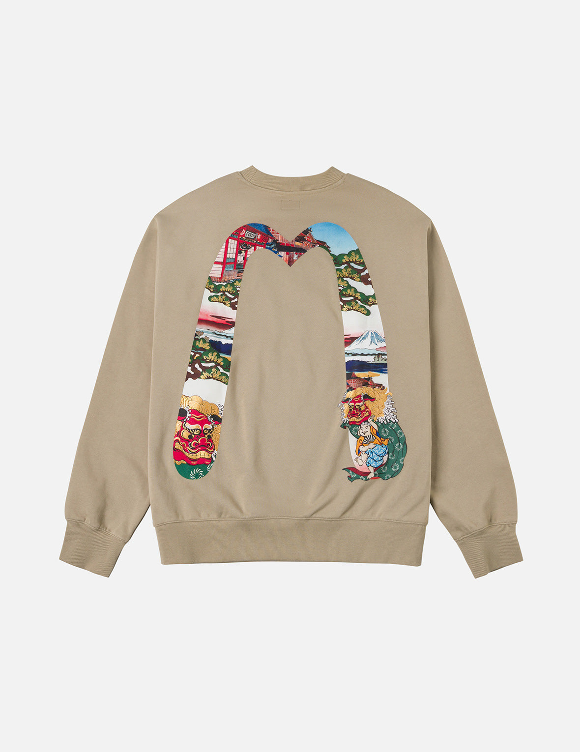 佛頭舞獅大M印花寬版衛衣