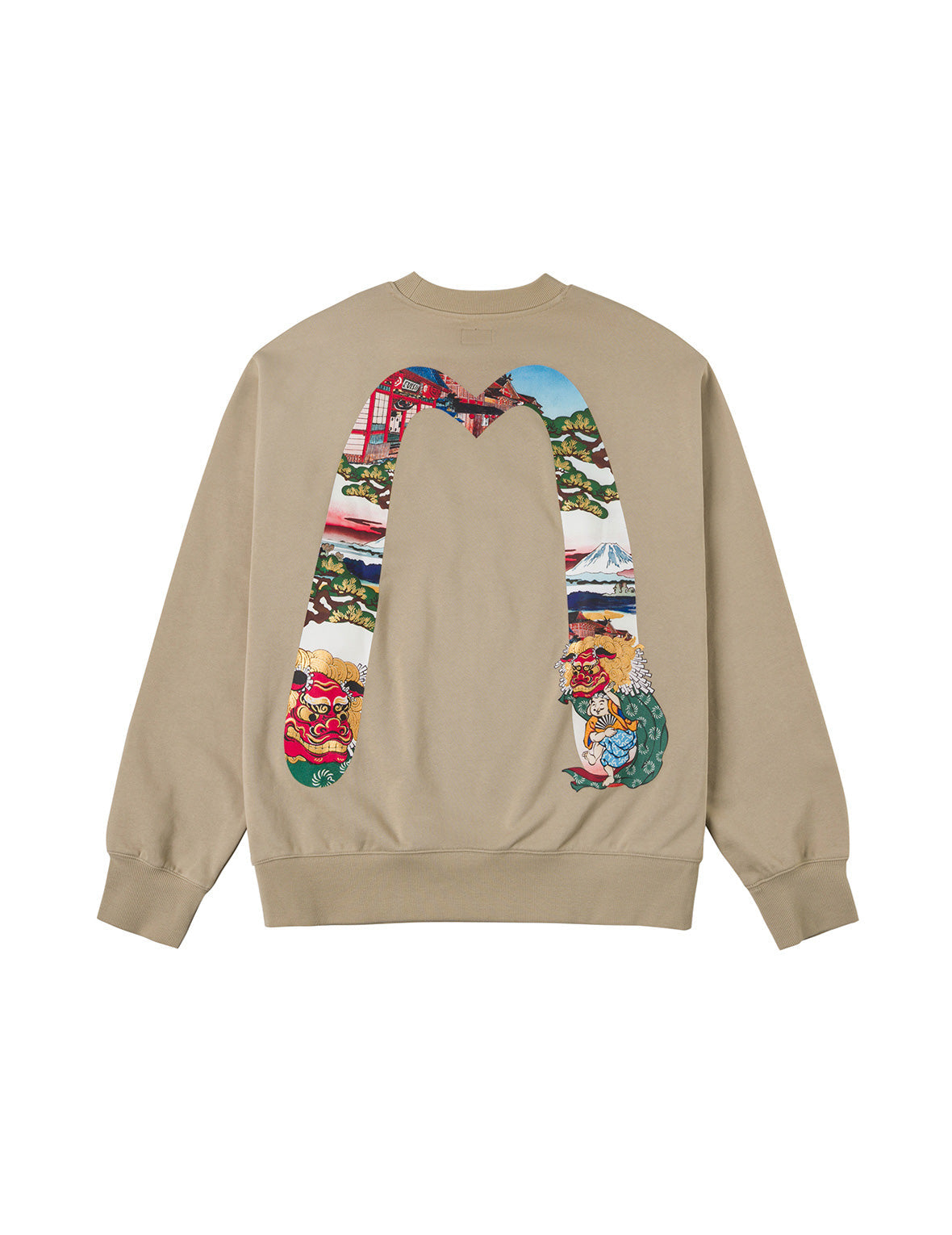 佛頭舞獅大M印花寬版衛衣