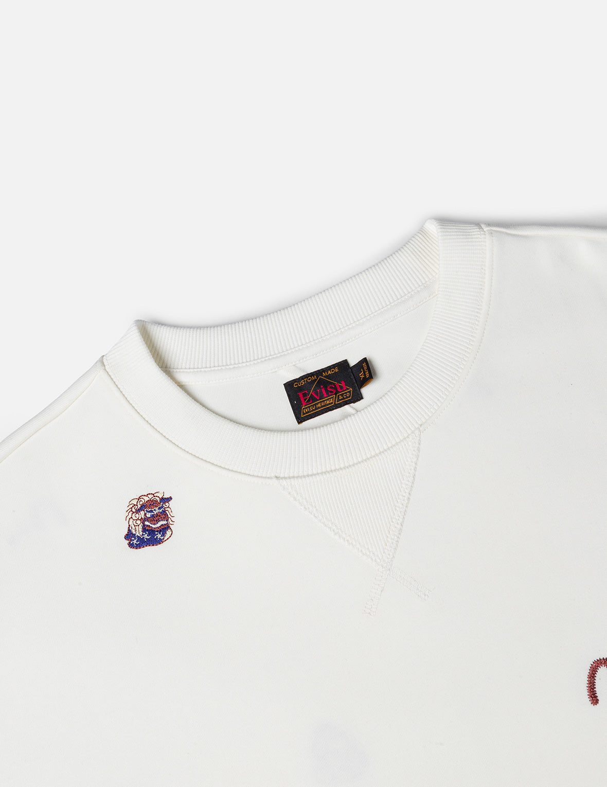 Allover Multi Logos Embroidery Relax Fit Sweatshirt