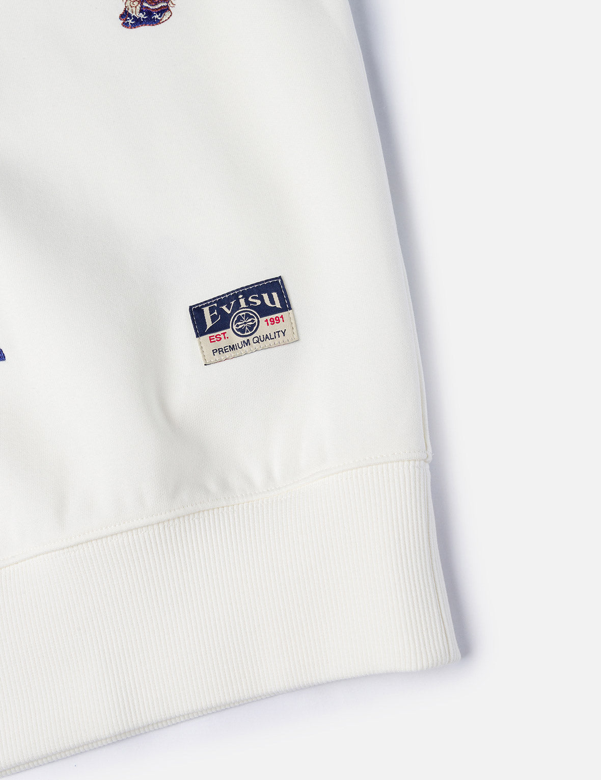 Allover Multi Logos Embroidery Relax Fit Sweatshirt