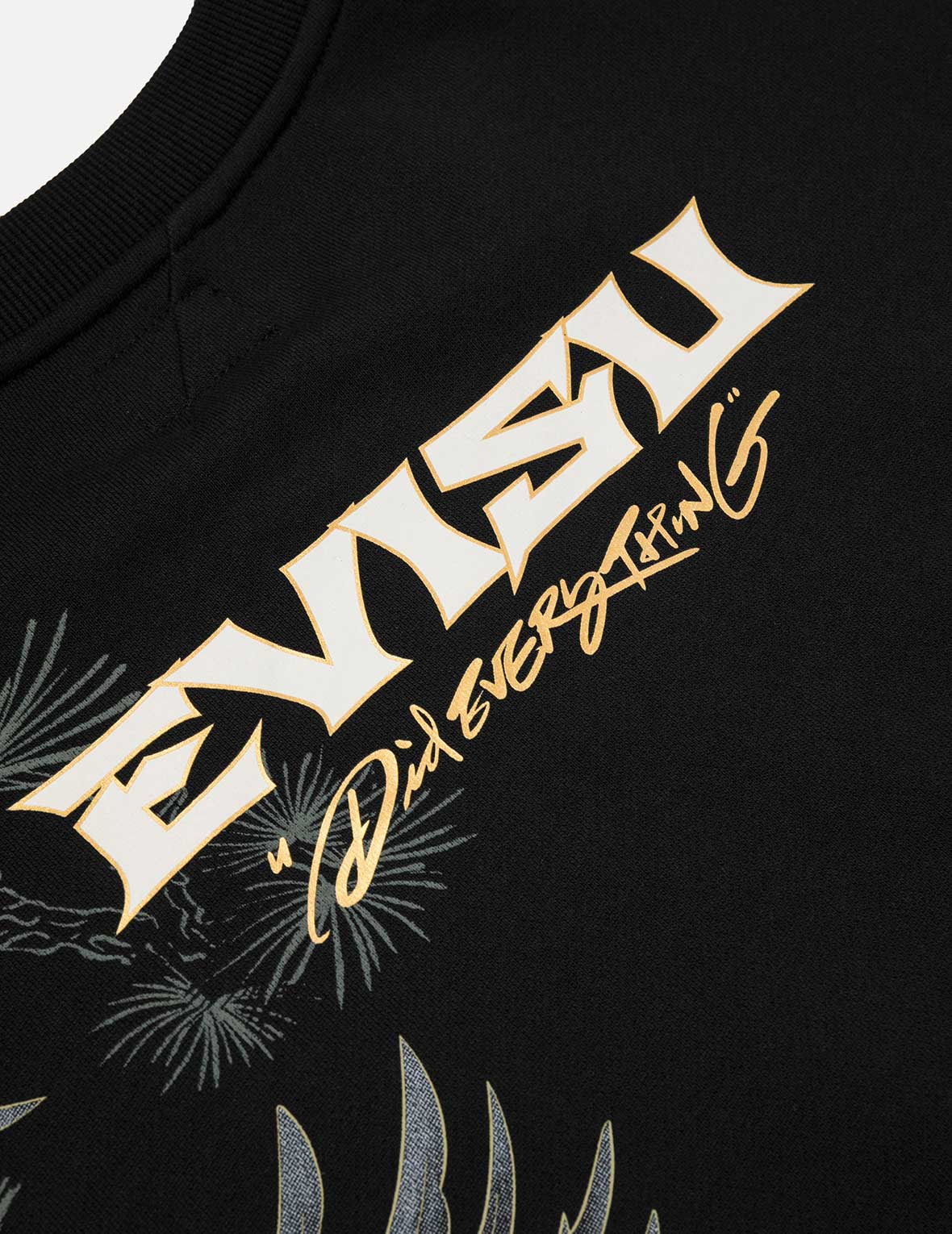 Grateful Crane Foil Print Relax Fit Sweatshirt – EVISU