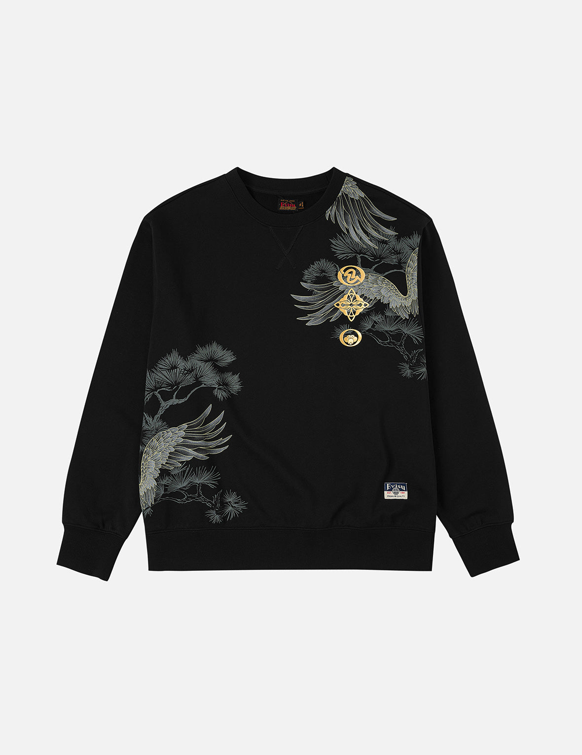Grateful Crane Foil Print Relax Fit Sweatshirt – EVISU