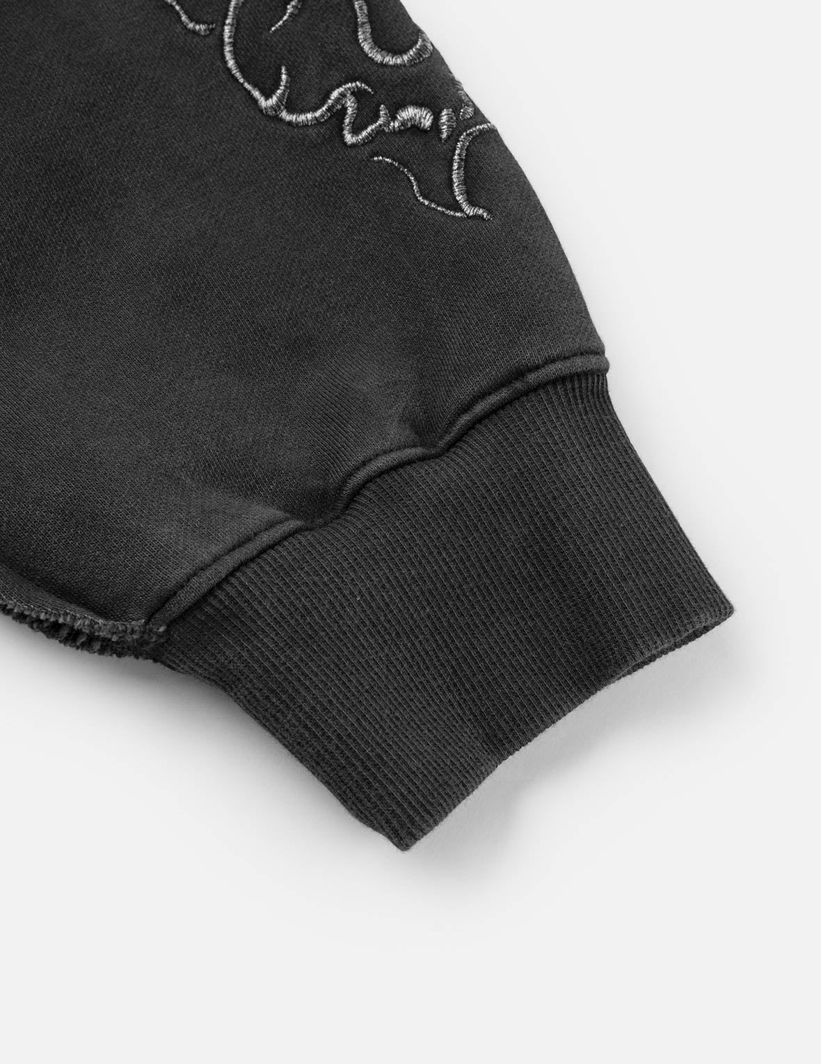 Tattoo Styles Embroidery Oversized Hoodie Jacket