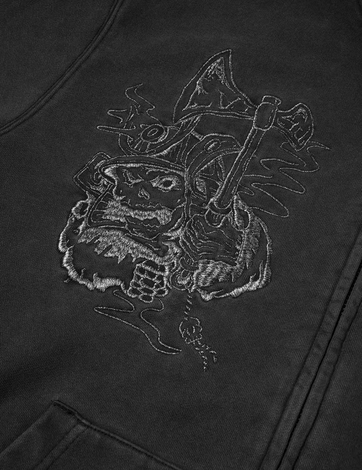 Tattoo Styles Embroidery Oversized Hoodie Jacket