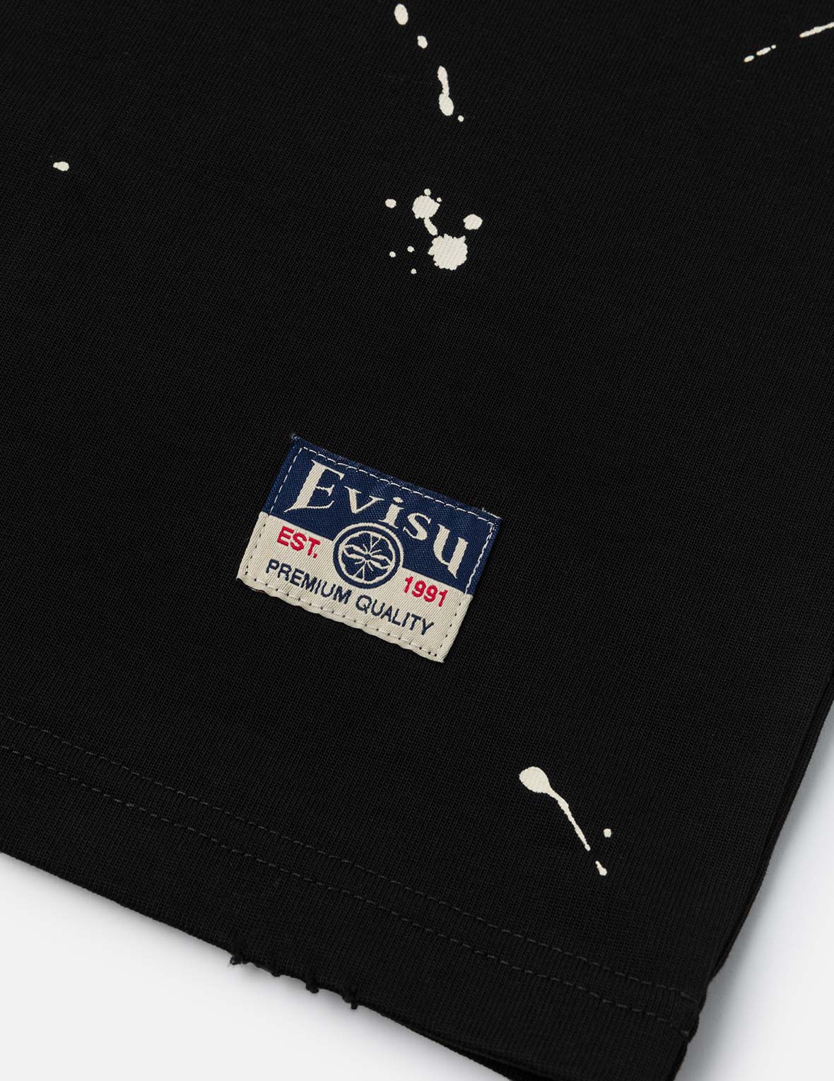 塗鴉風格海鷗與商標印花寬版休閒T恤