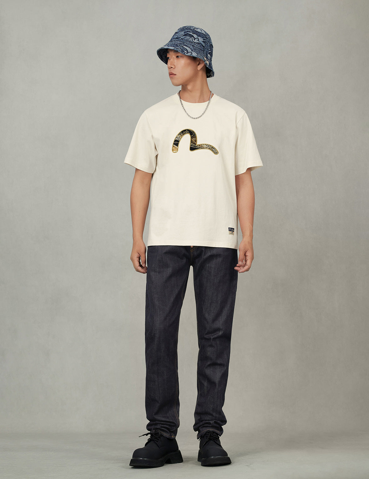 海鷗織錦貼布常規版型T恤