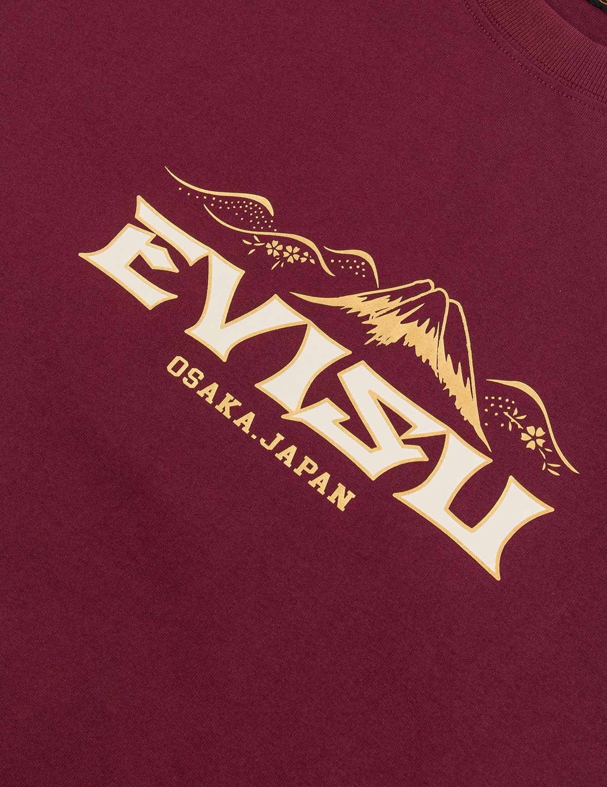 Logo and Crane Soaring Daicock Print Relax Fit T-shirt