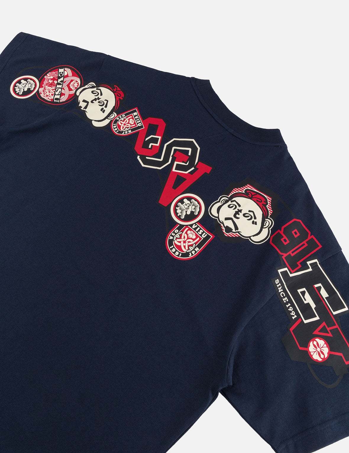 Henohenomohe Godhead and Wheel of Wisdom tag Daicock Print Relax Fit T-Shirt