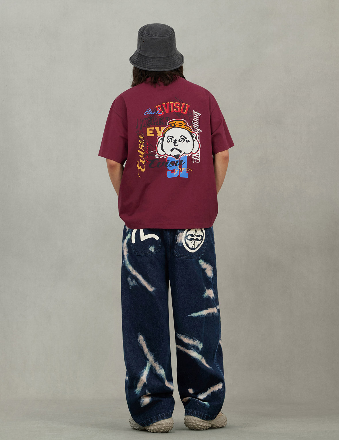 Henohenomohe Godhead Embroidery Relax Fit T-Shirt