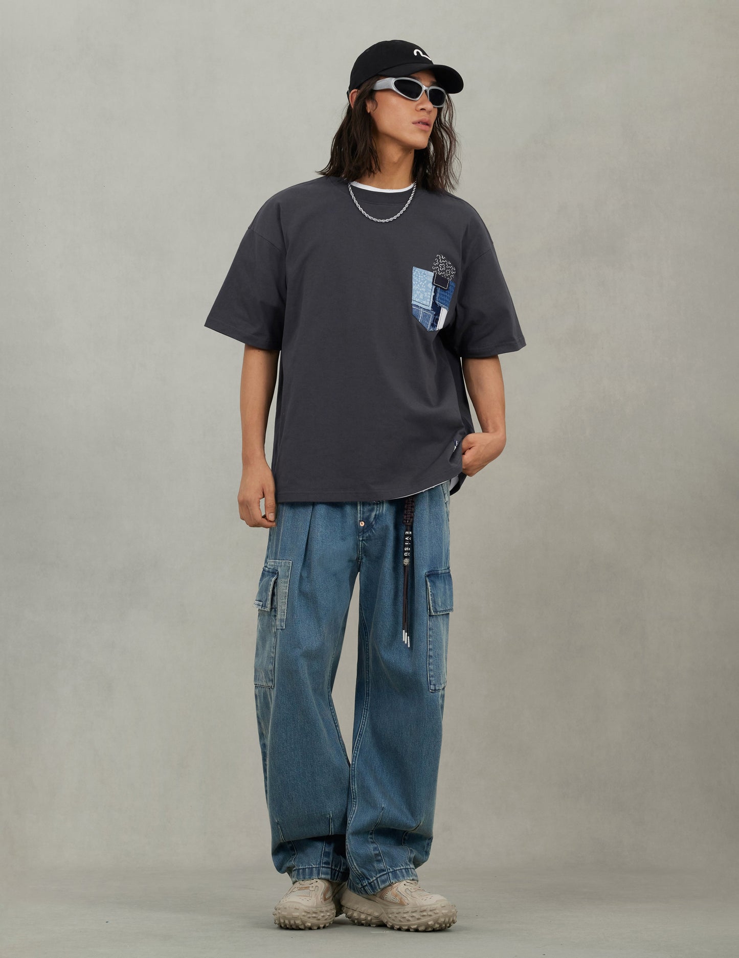 Sashiko Daicock Relax Fit T-Shirt