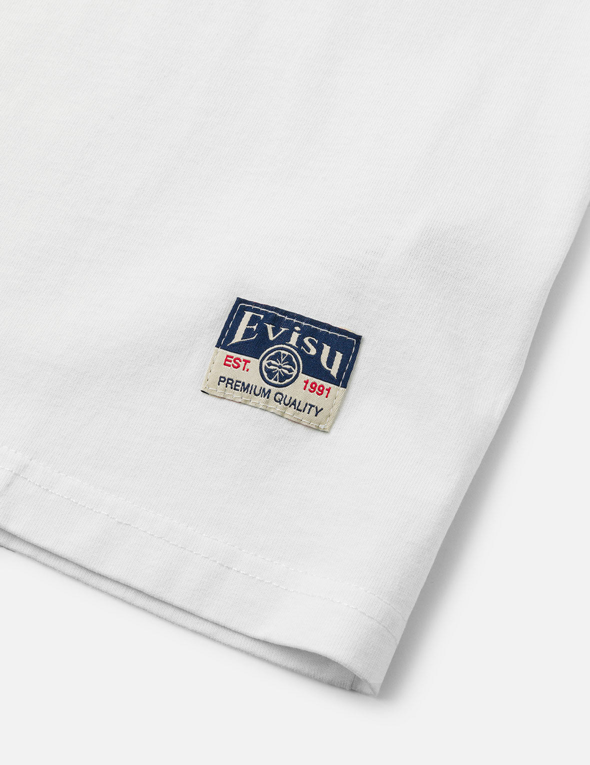 刺繡達摩與海鷗寬版休閒T恤